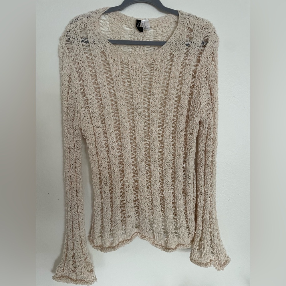 Knit boho festival
Vibes cream sweater size medium
